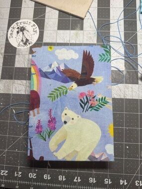 Alaskan Themed Blank Journal-Made by Alaska Artist Diane Peterson. Handsewn.